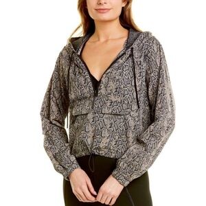 Good American BOA ANORAK Crop Hoodie